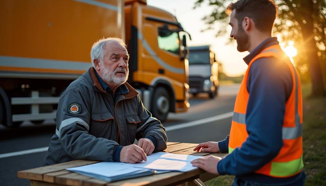 Illustration: Comprendre le congé de fin d’activité dans le secteur du transport routier