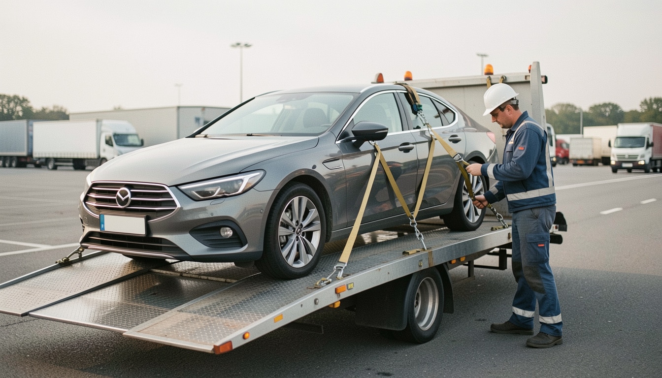 Transport de véhicules sur plateau sans risque